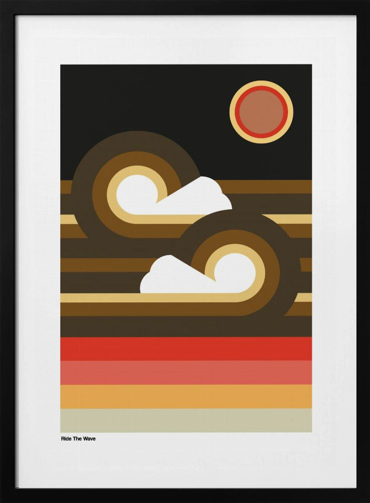 Ride The Wave Sunset | Poster