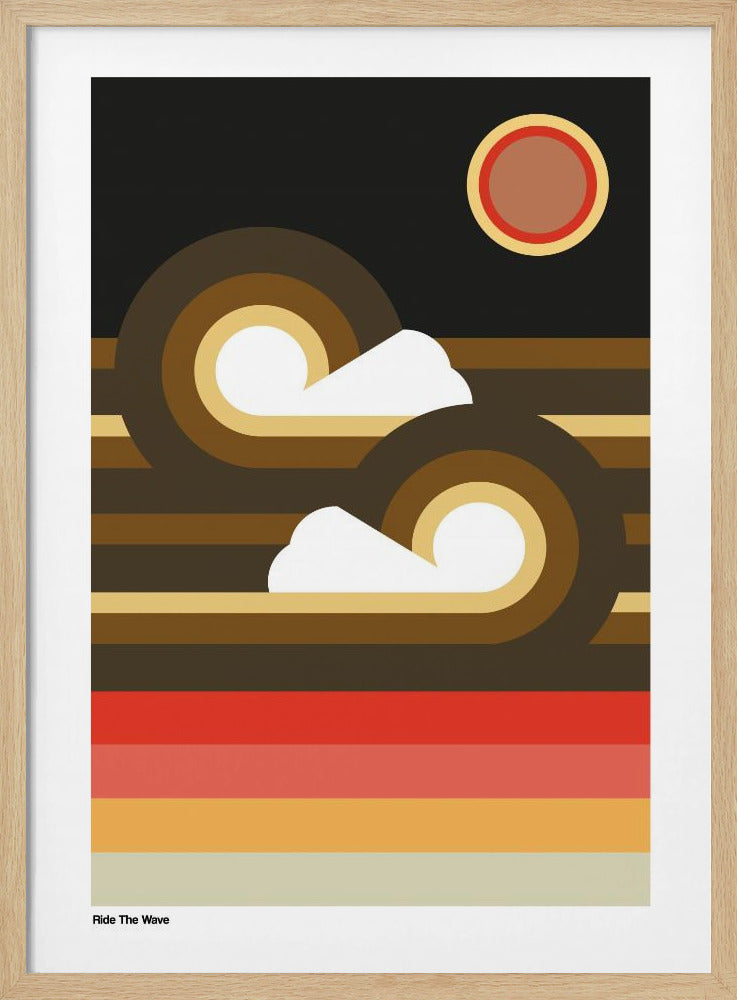 Ride The Wave Sunset | Poster