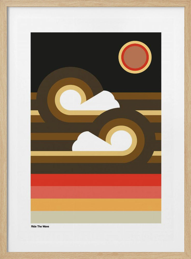 Ride The Wave Sunset | Poster