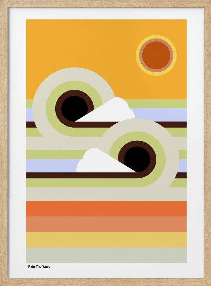 Ride The Wave Sunrise | Poster
