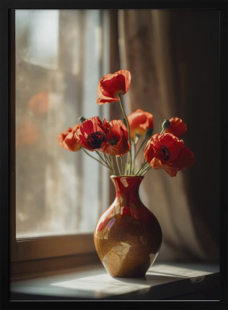 Warm Poppy Glow | Poster