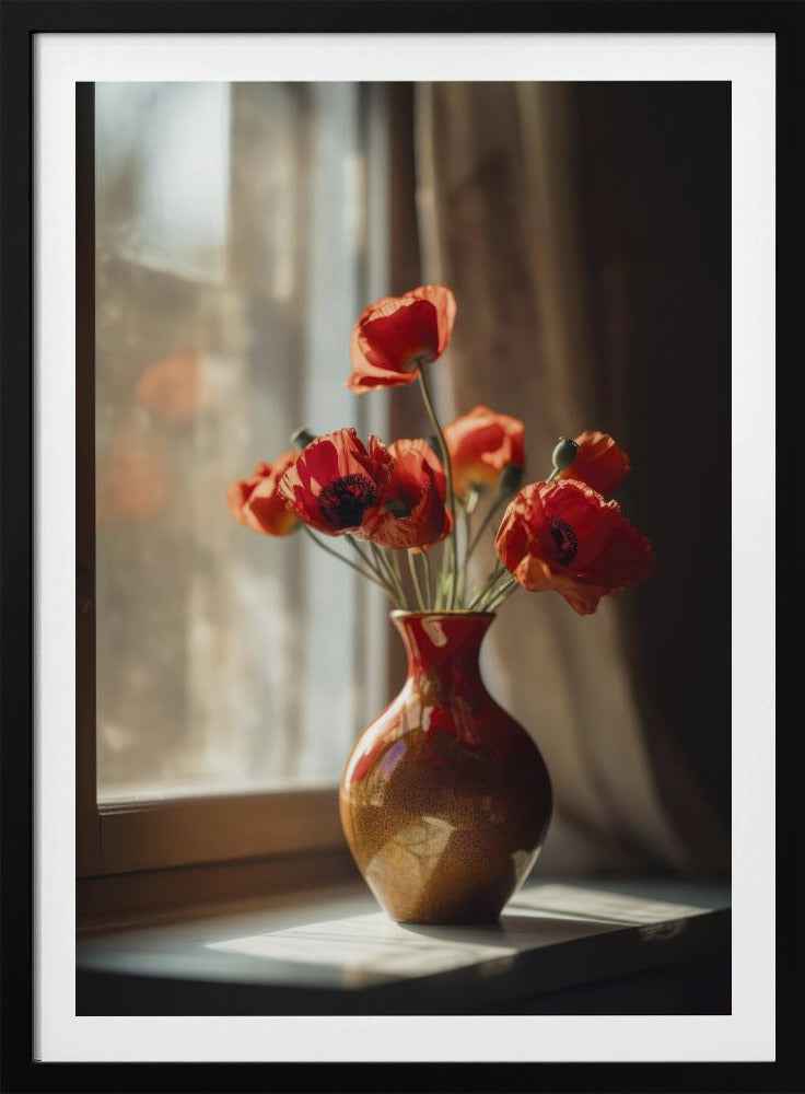 Warm Poppy Glow | Poster