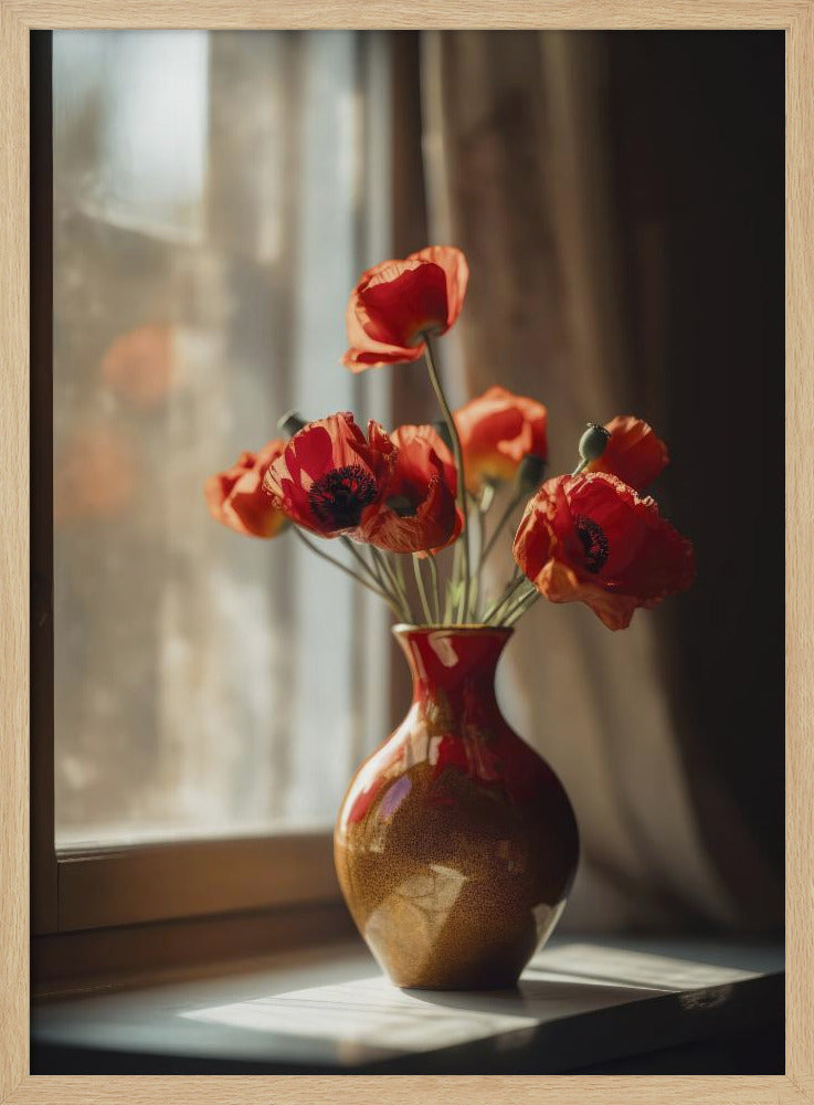 Warm Poppy Glow | Poster