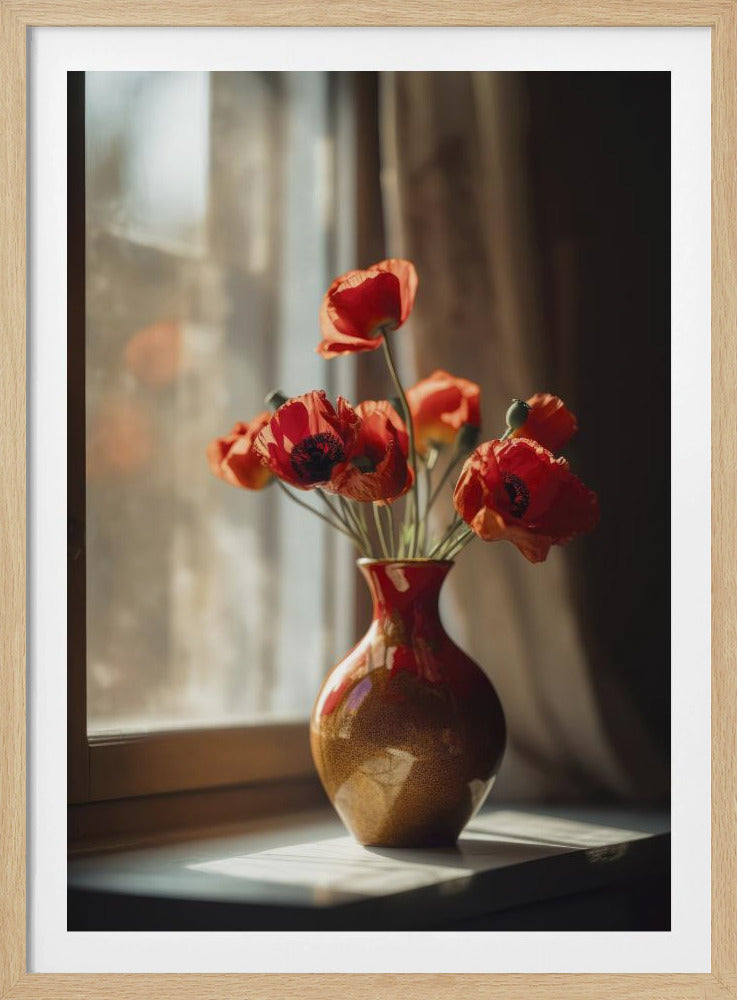 Warm Poppy Glow | Poster