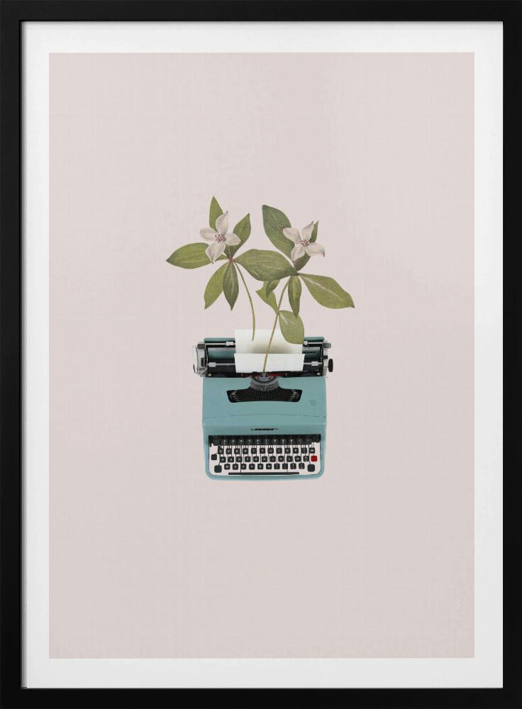 Botanical typewriter | Poster