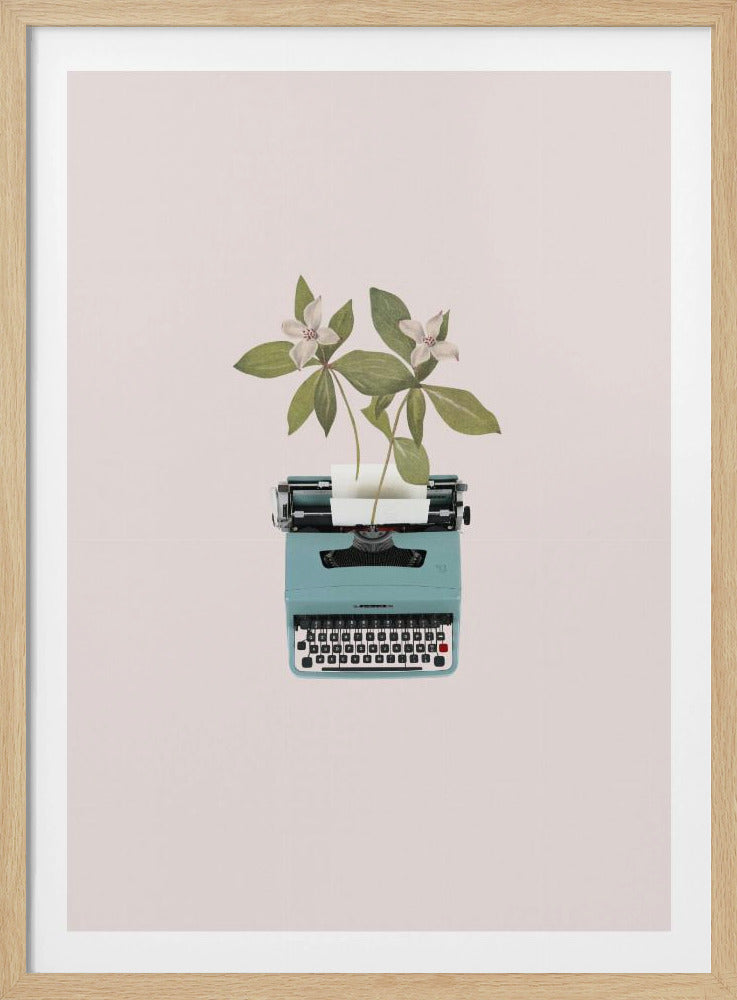 Botanical typewriter | Poster