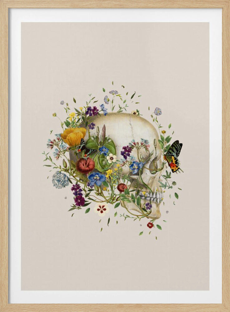 Floral skull | Poster