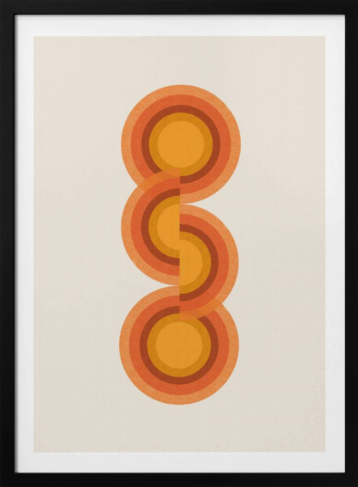 Retro Circles Trio | Poster