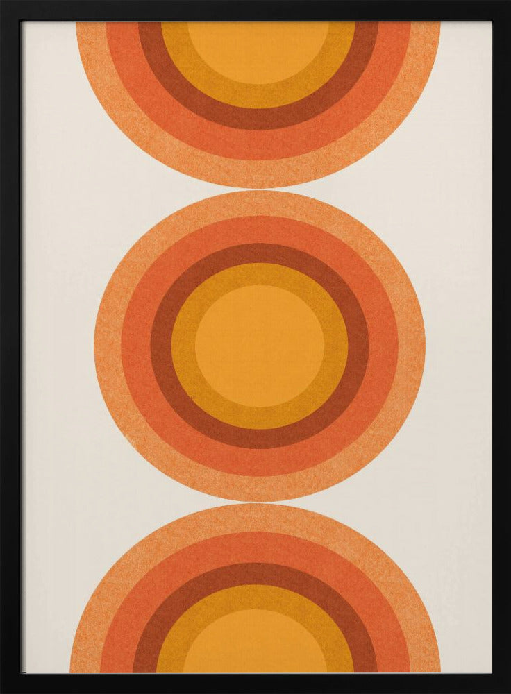 Retro Sun Circles | Poster
