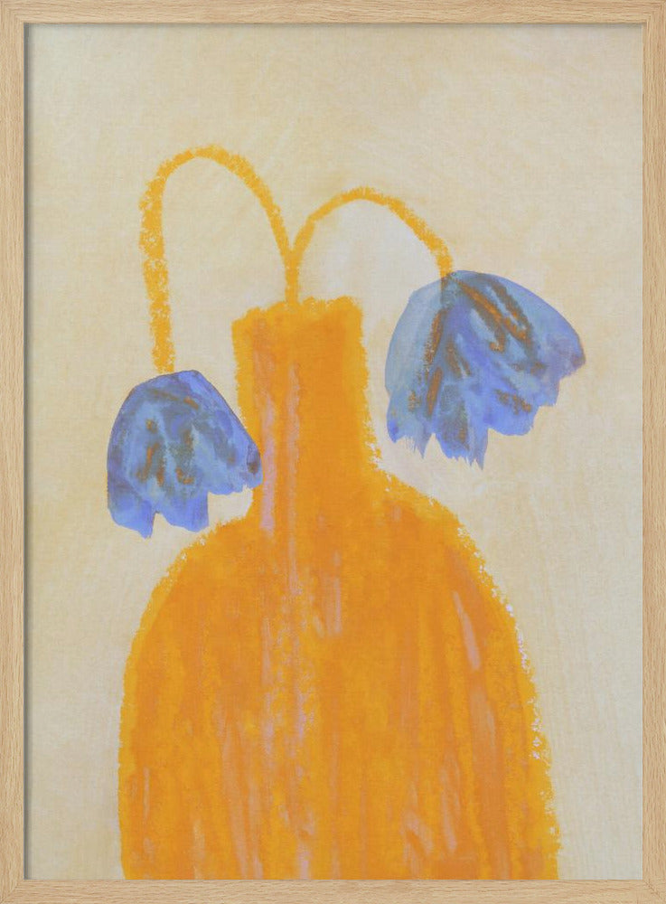 Still Life With a Vase and Two Flowers | Poster