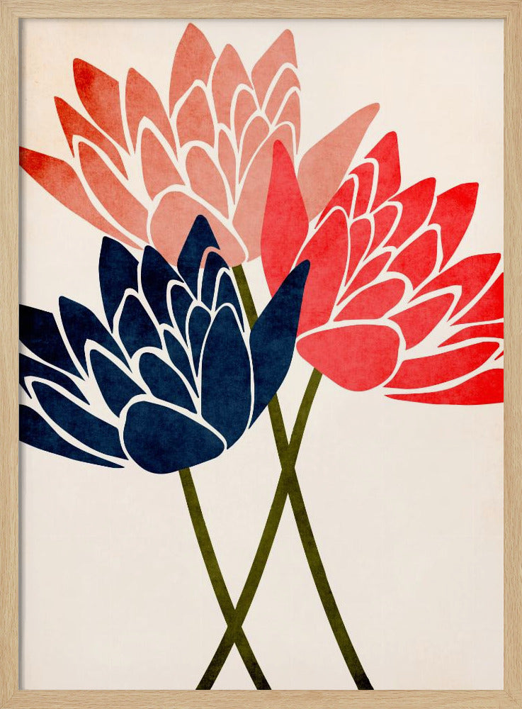 Three Dancing Blossoms | Poster