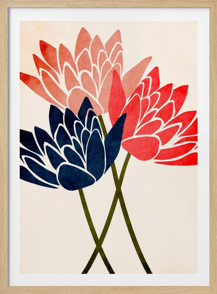 Three Dancing Blossoms | Poster