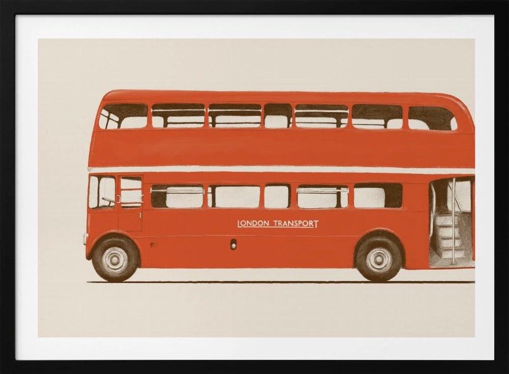 Red English Bus | Poster