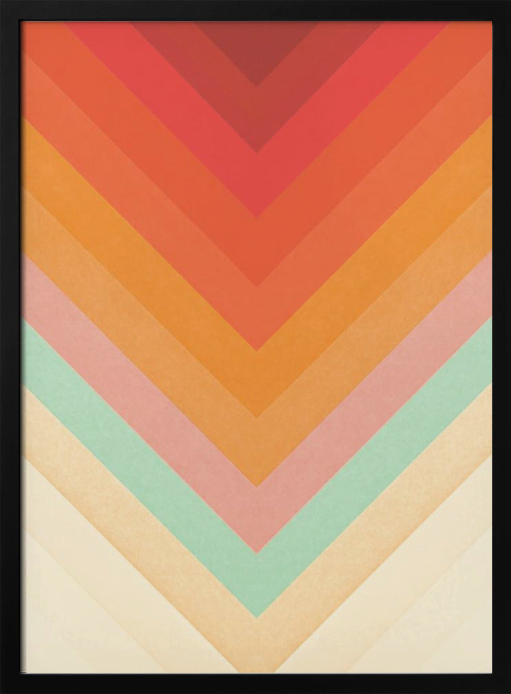Rainbow Chevrons | Poster