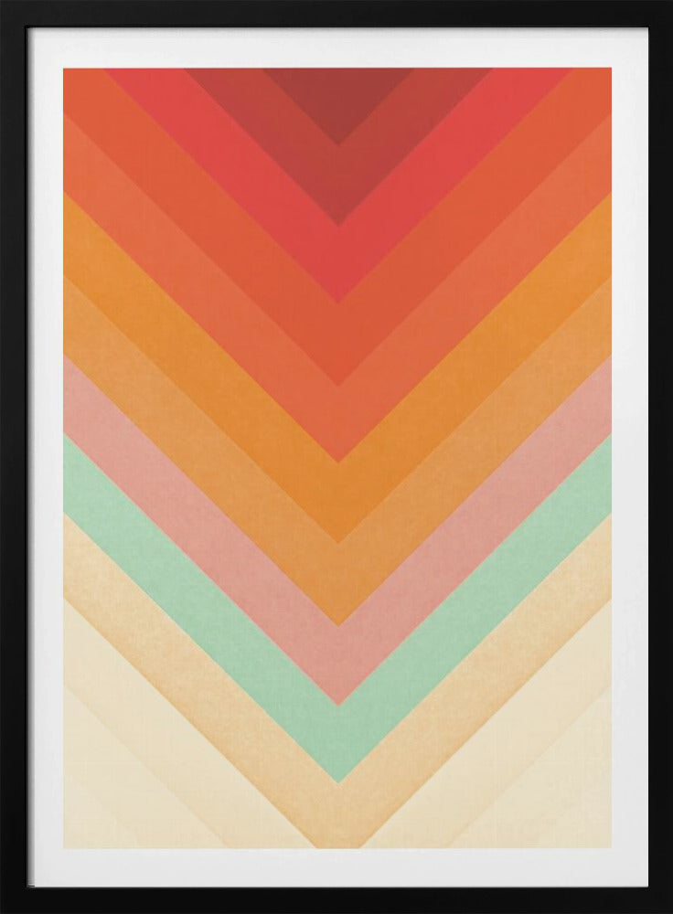 Rainbow Chevrons | Poster