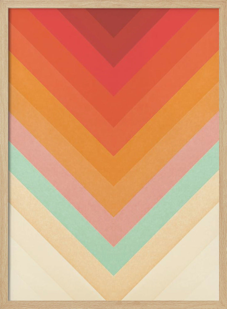 Rainbow Chevrons | Poster