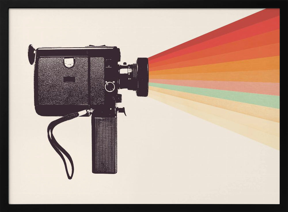Movie Camera Rainbow | Poster