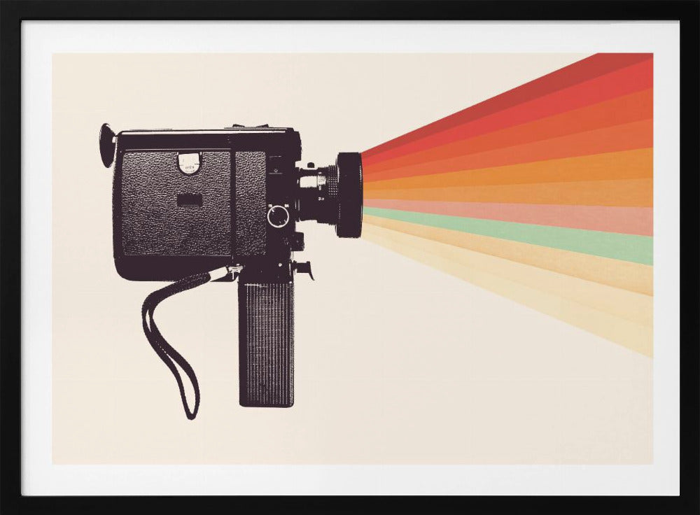 Movie Camera Rainbow | Poster