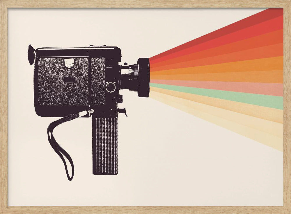 Movie Camera Rainbow | Poster
