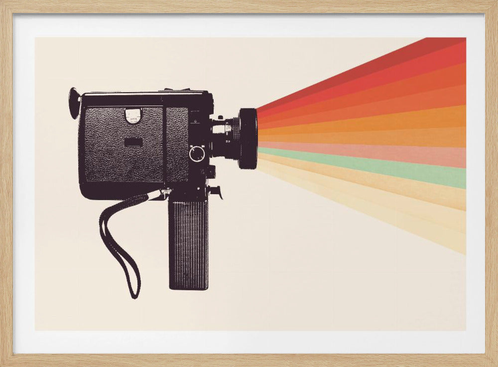Movie Camera Rainbow | Poster