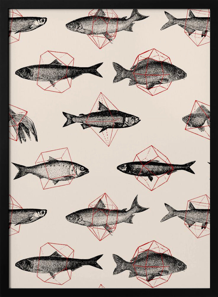 Fishes In Geometrics Nº4 | Poster