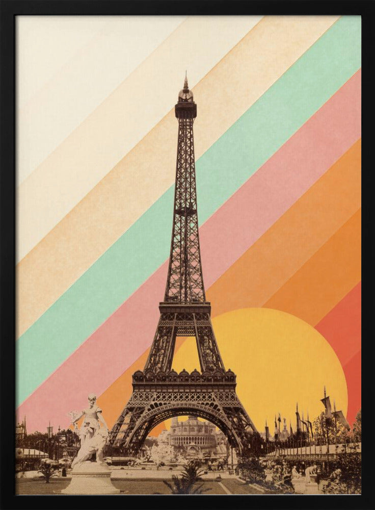 Eiffel Tower Rainbow | Poster