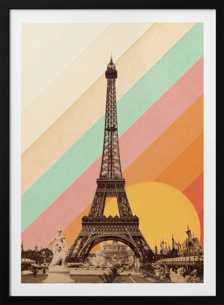 Eiffel Tower Rainbow | Poster