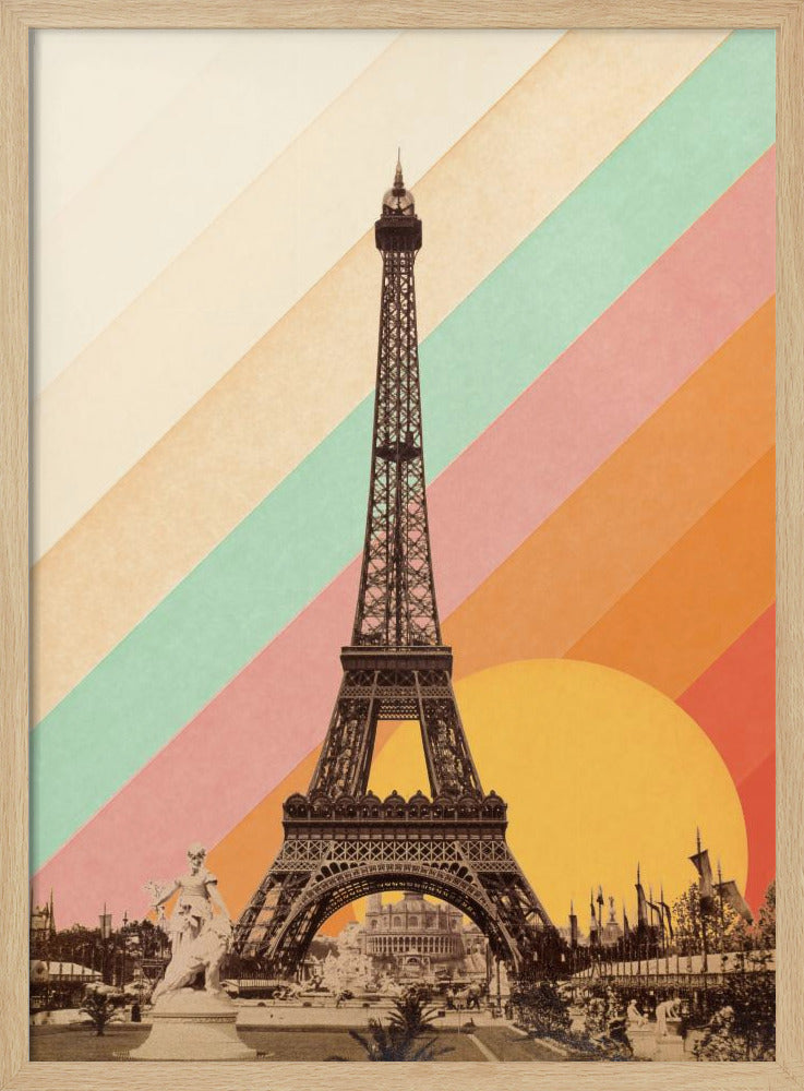 Eiffel Tower Rainbow | Poster