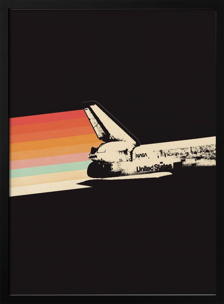 Space Ship Rainbow | Poster