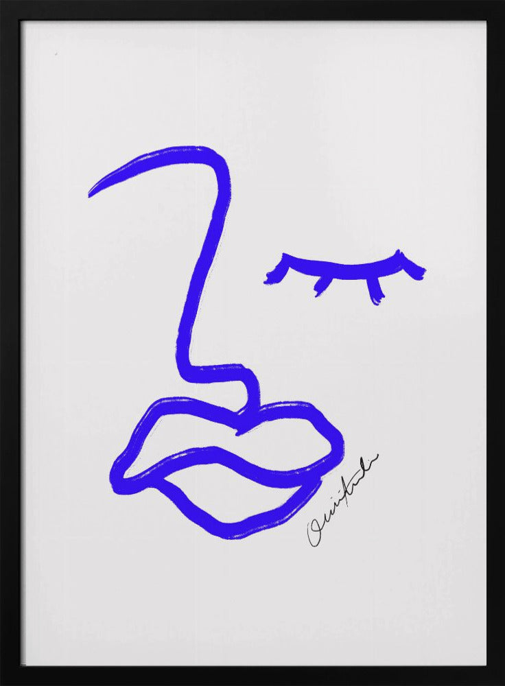 Blue Line Expression | Poster