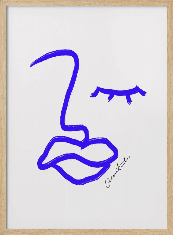 Blue Line Expression | Poster