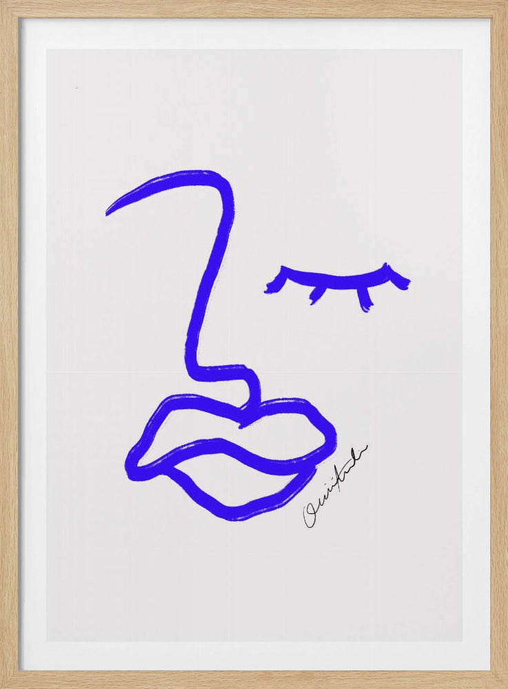 Blue Line Expression | Poster