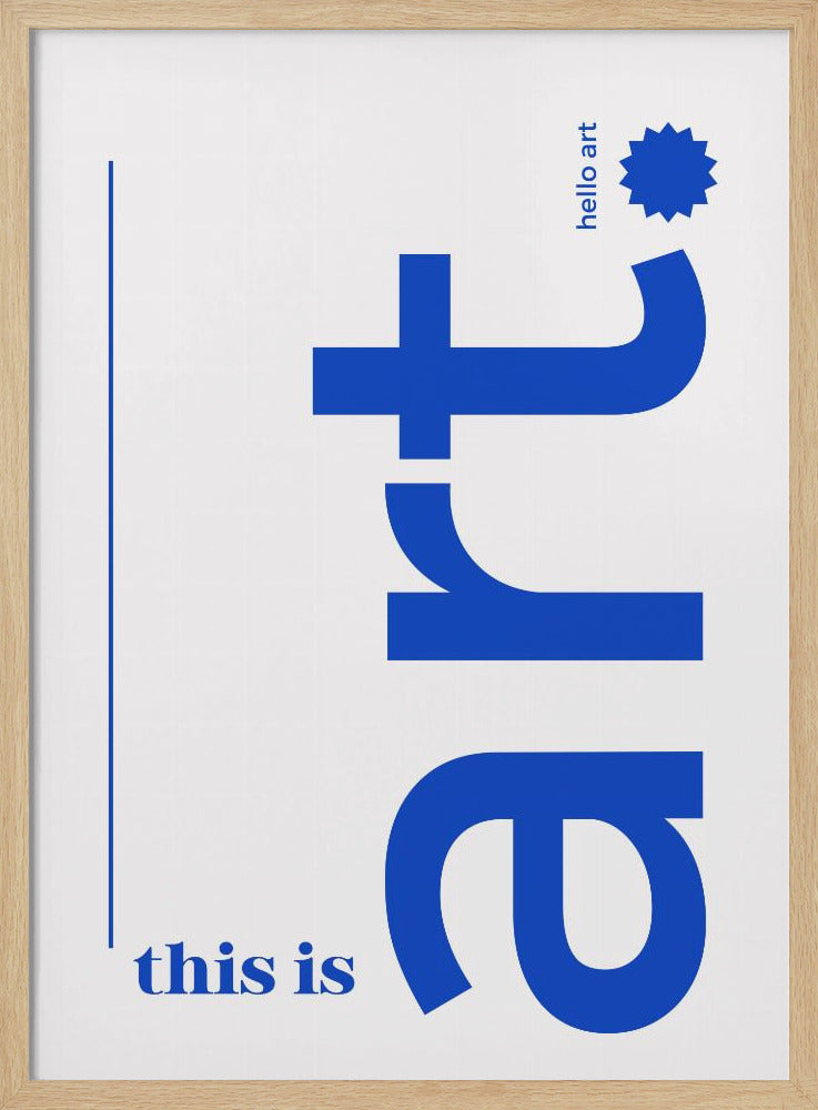 Hello Bold Typography | Poster