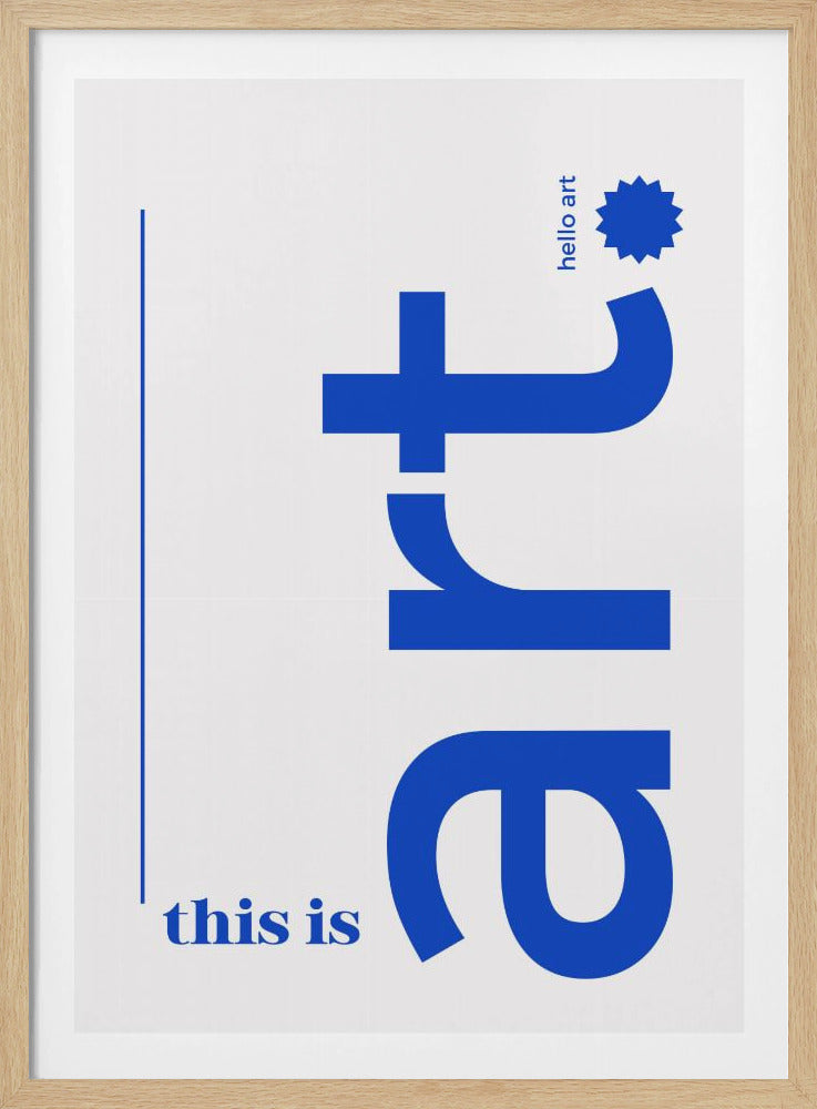 Hello Bold Typography | Poster