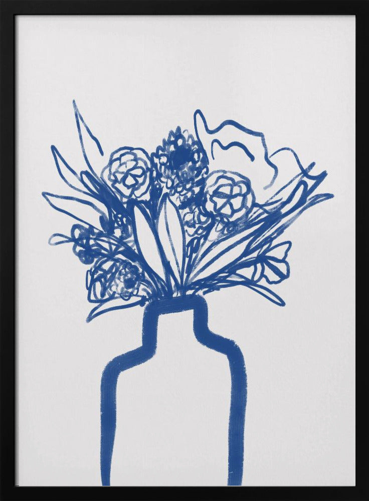 Blue Vase Bouquet | Poster