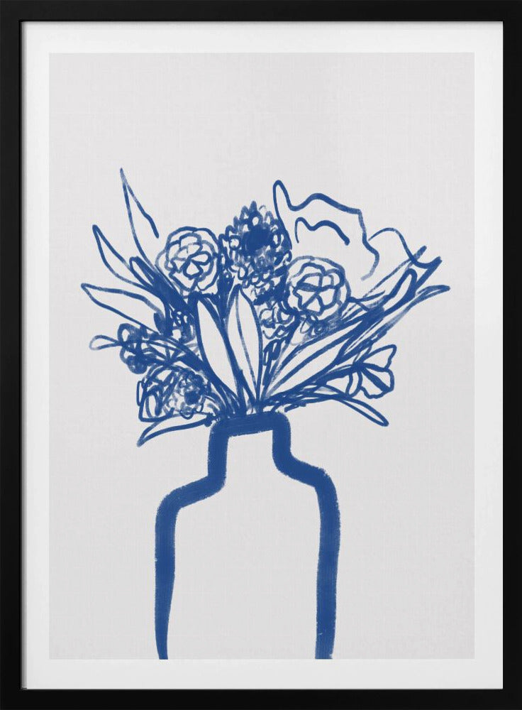 Blue Vase Bouquet | Poster