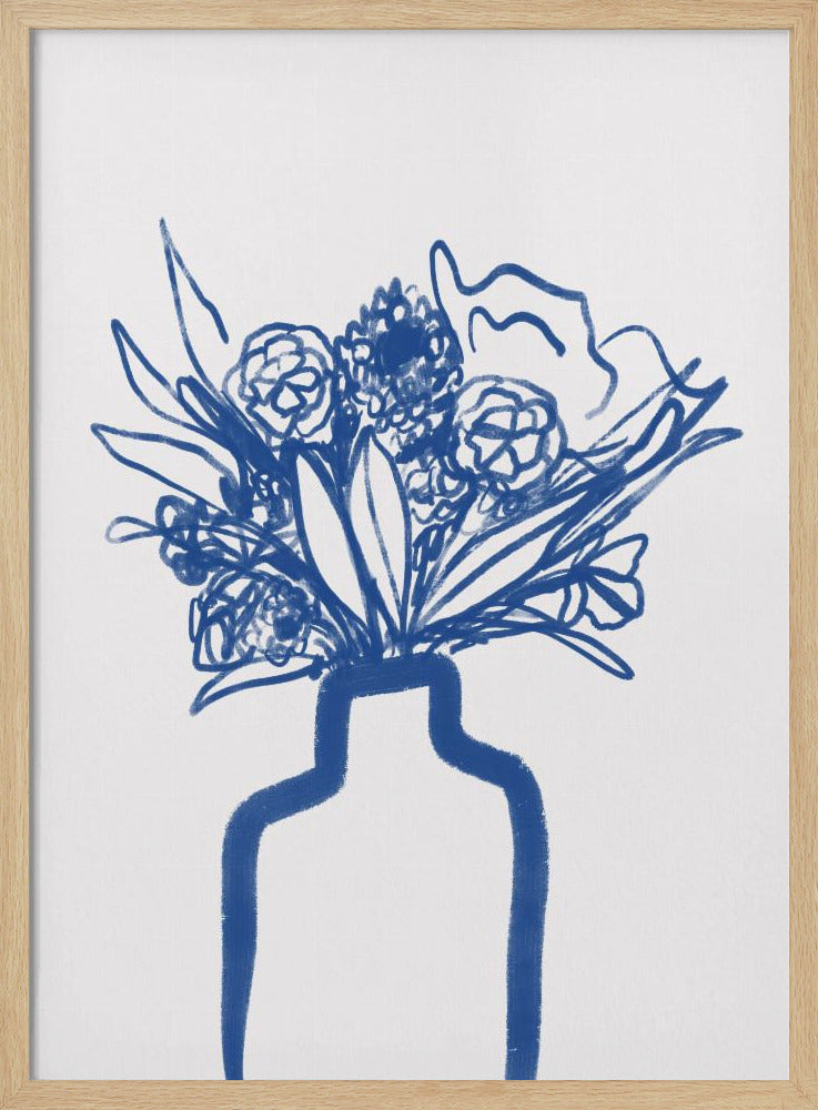 Blue Vase Bouquet | Poster