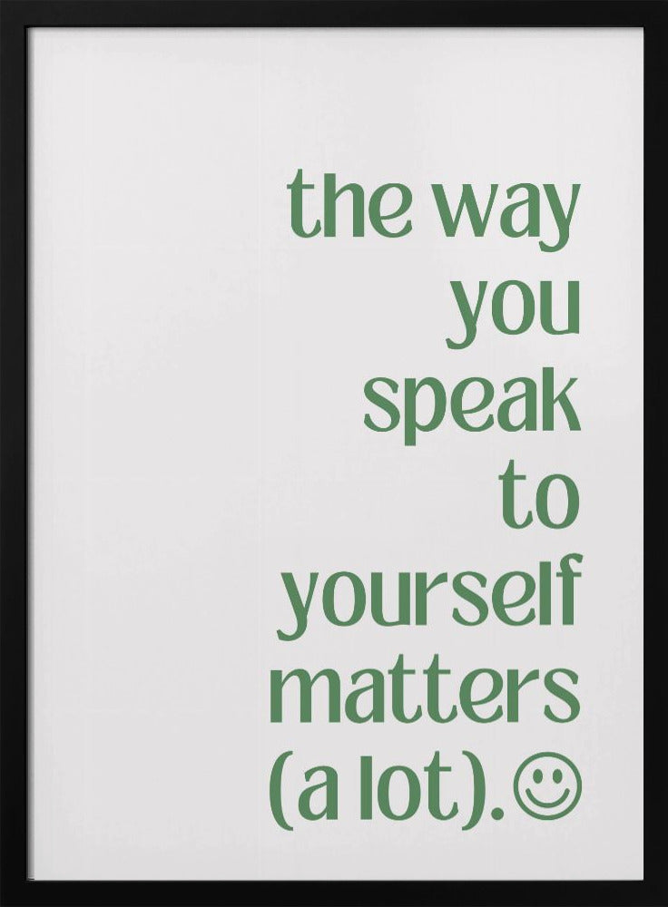 Positive Words Matter | Poster