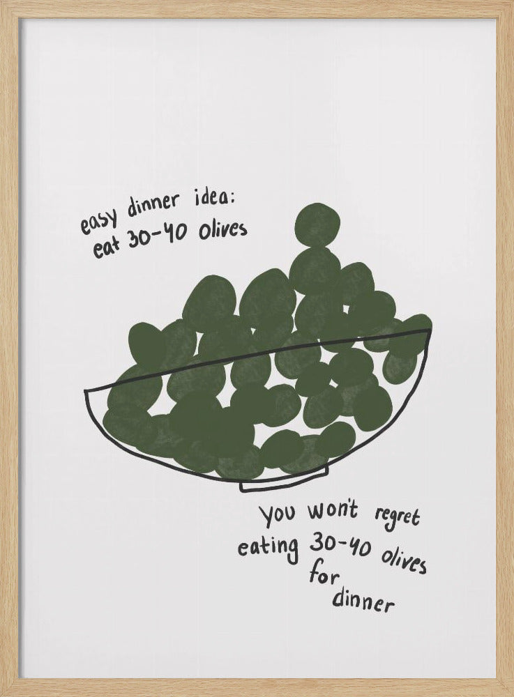 Olive Dinner Delight | Poster