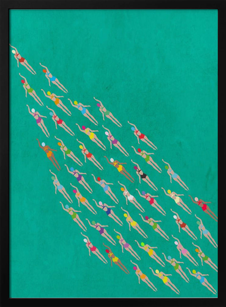 Racing Swimmers | Poster