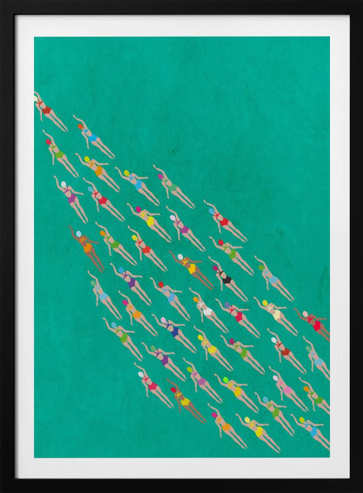 Racing Swimmers | Poster