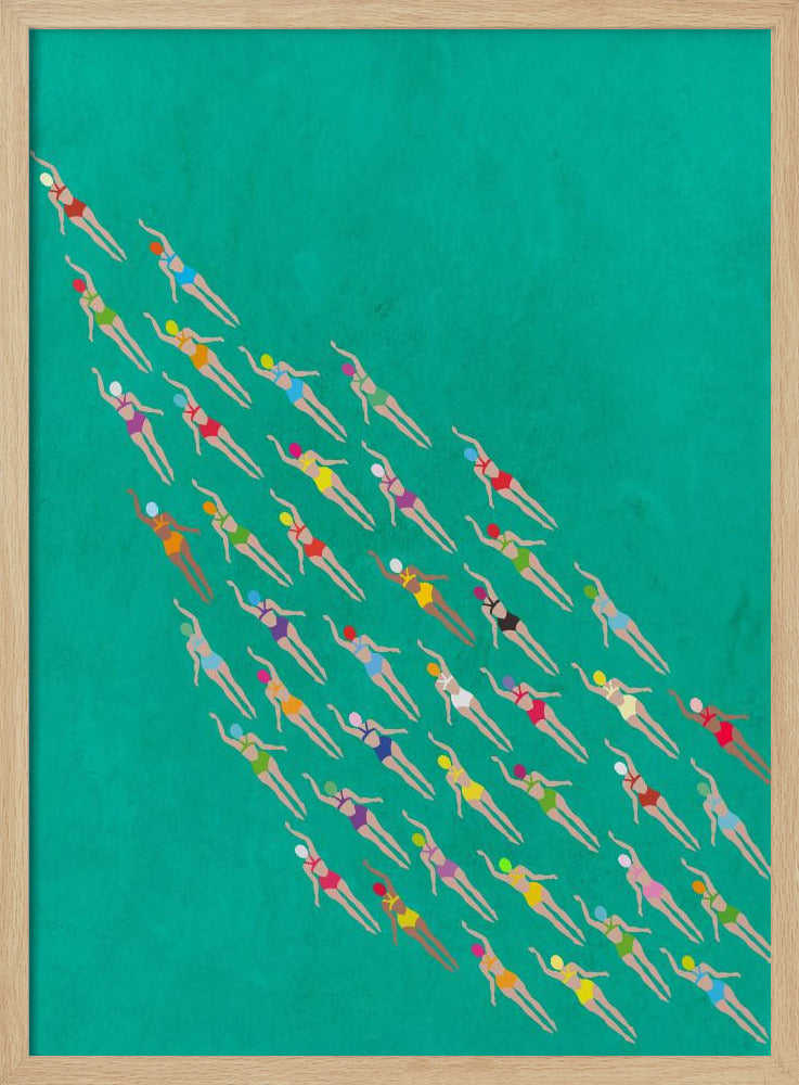 Racing Swimmers | Poster