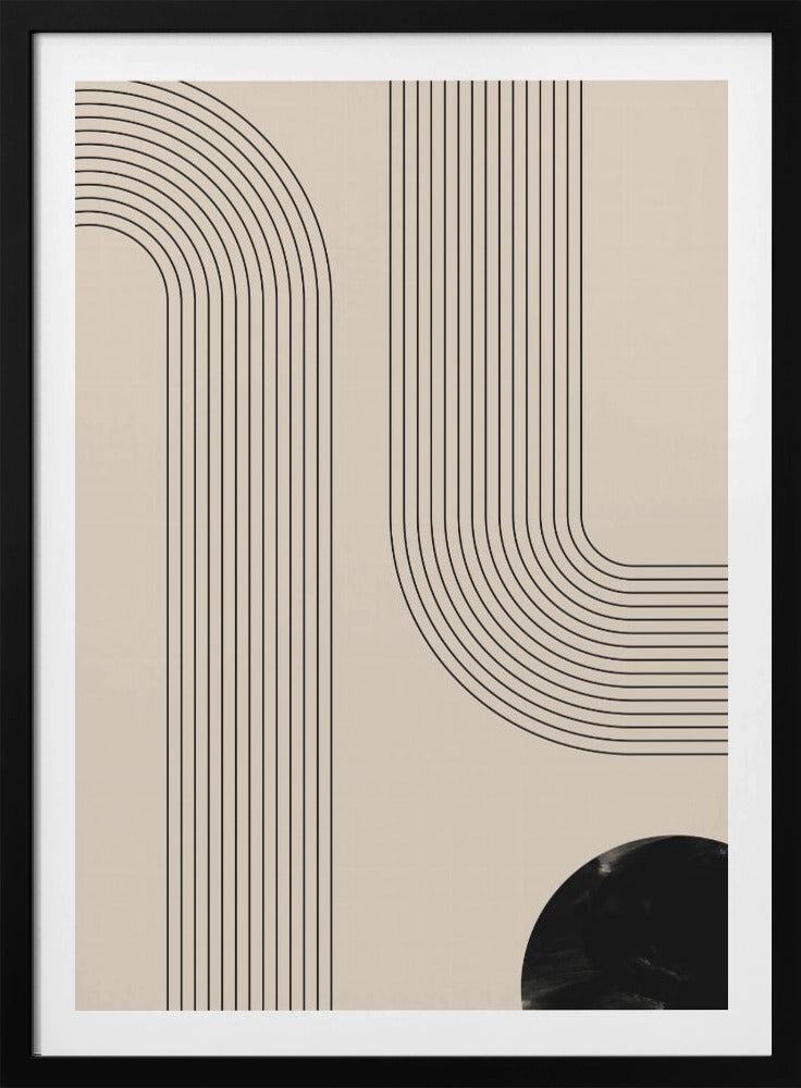 Black Minimal Line Art | Poster