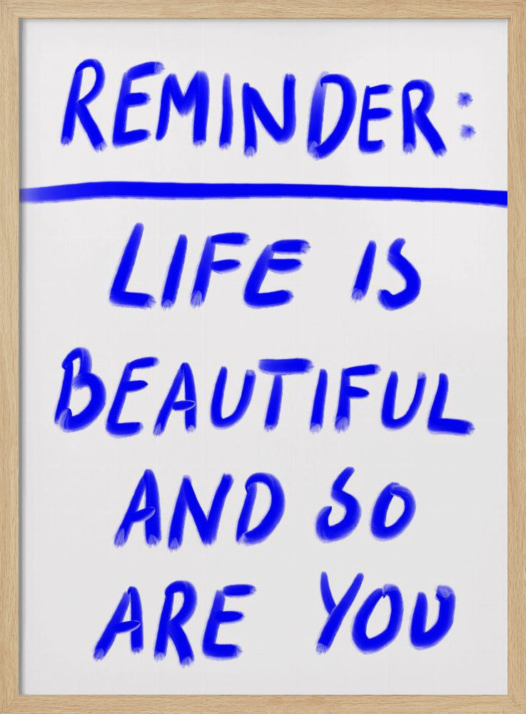 Beautiful Reminder | Poster