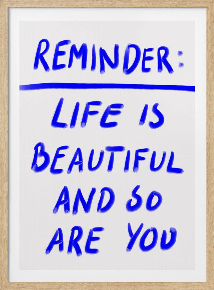 Beautiful Reminder | Poster