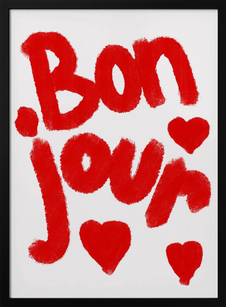 Bonjour Hearts | Poster