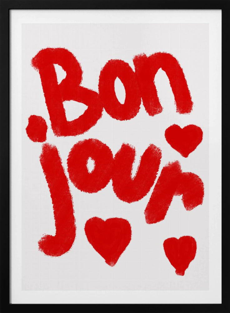 Bonjour Hearts | Poster