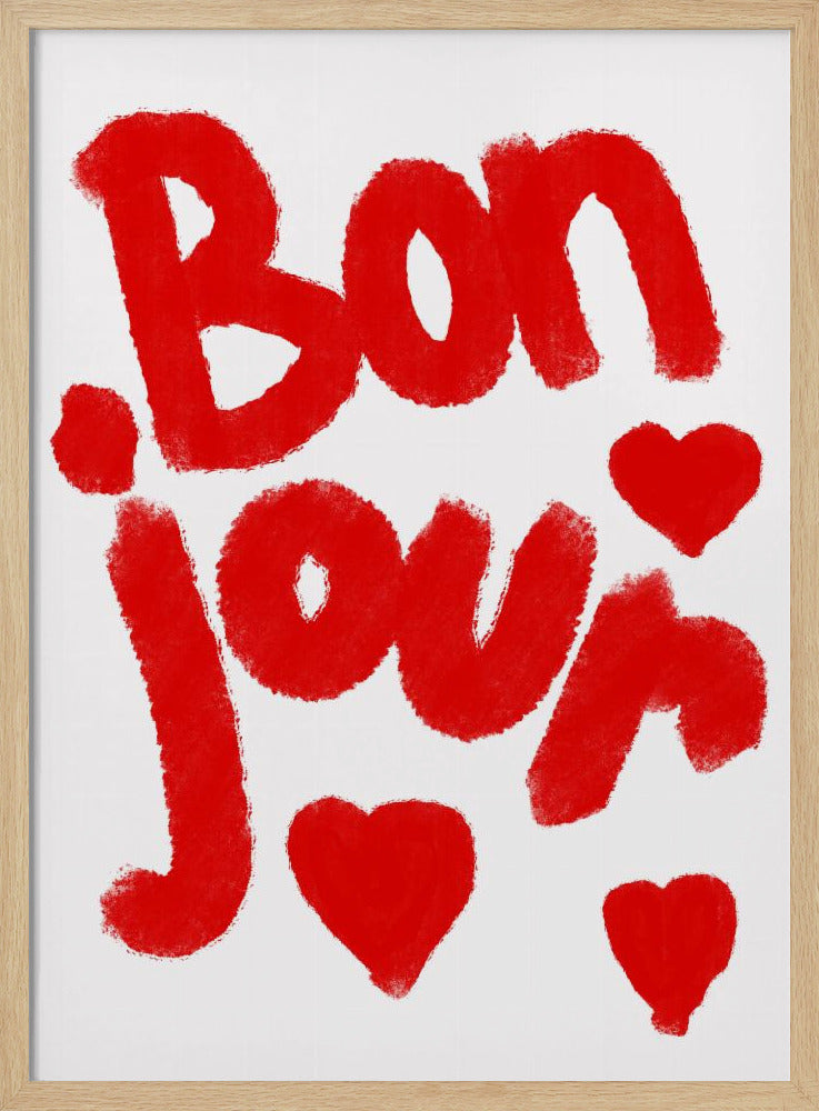 Bonjour Hearts | Poster