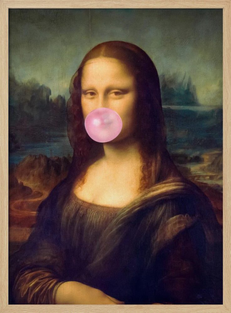 Mona Lisa Bubble Gum | Poster