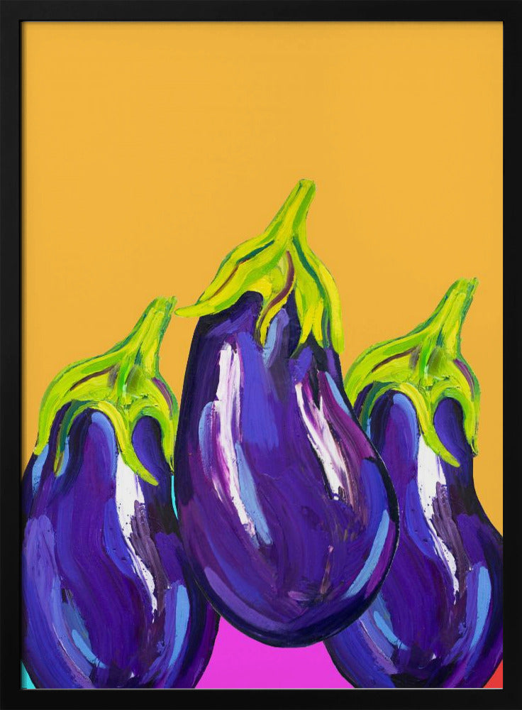 Groovy Aubergines | Poster